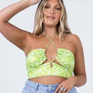NWT Princess Polly Green Farah Top SIZE US 4